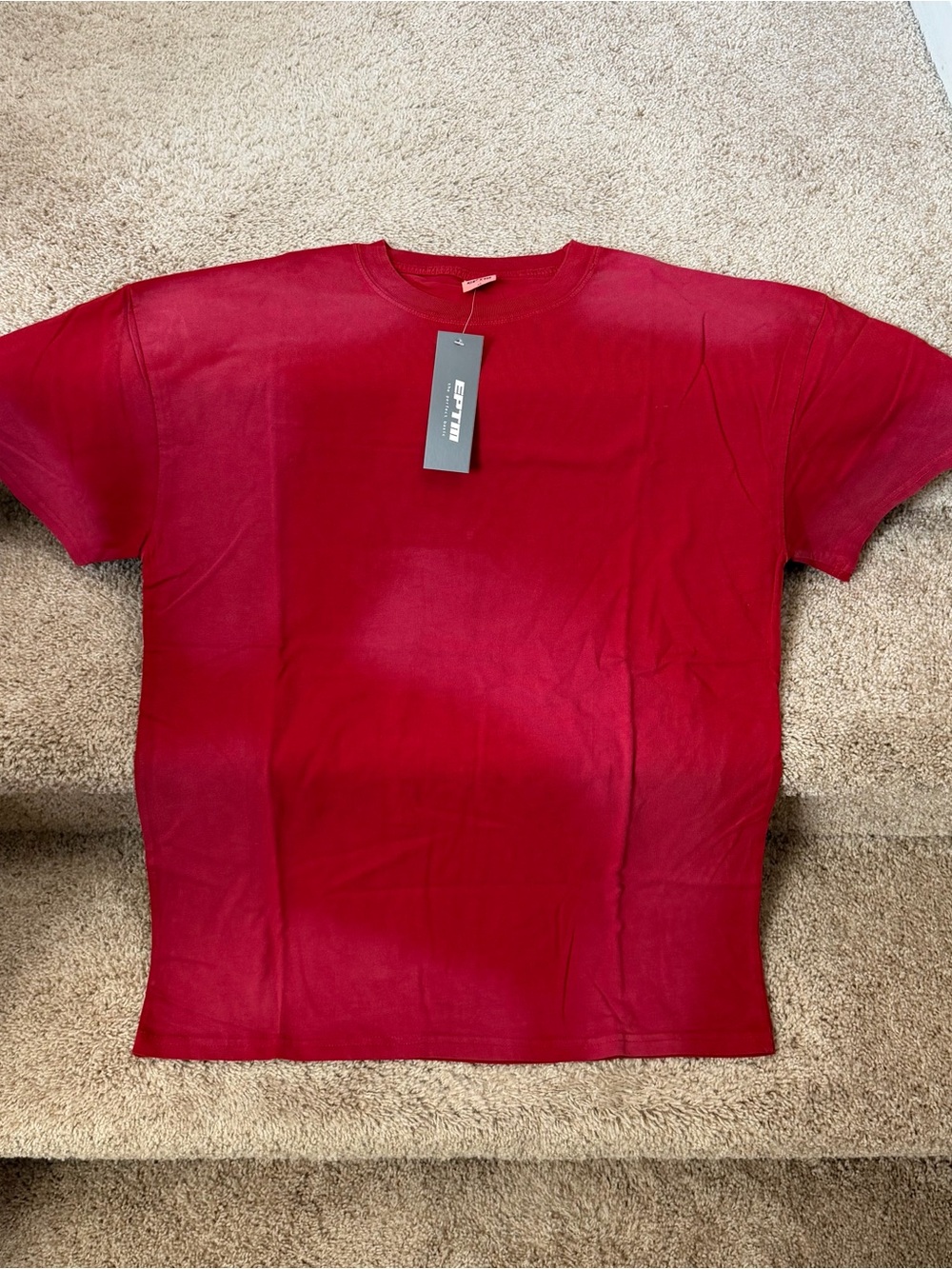Men's Short Sleeve Crew Tee in Red